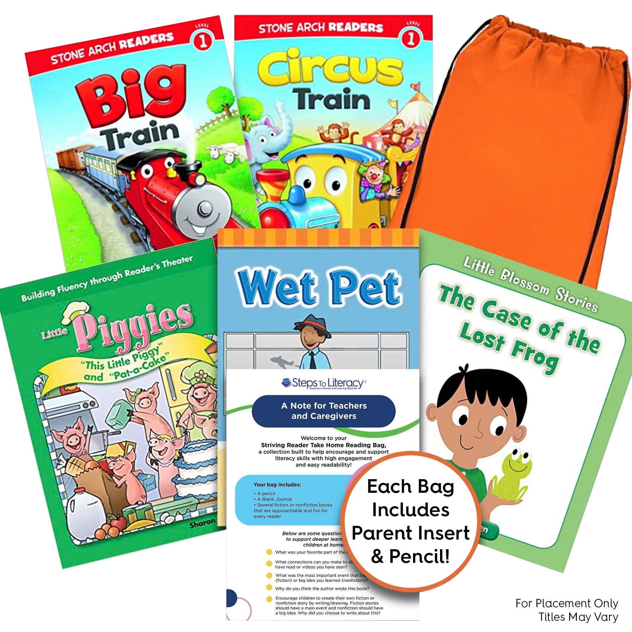 Achieve It! Take Home Bag Striving Readers Book Collection, Grades K, Set of 10, Item Number 2097389